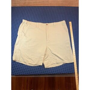 Orvis Trout Bum Mens Khaki Tan Utility Hiking Fishing Shorts Size XXL 44 Waist